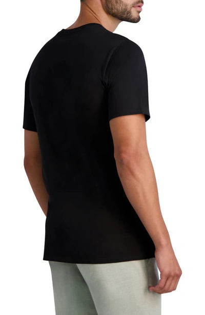Shop Karl Lagerfeld Karl Profile Cotton Graphic T-shirt In Black