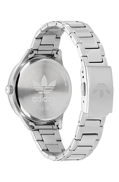 Shop Adidas Originals Edition Three Small Bracelet Watch, 36mm In Silver