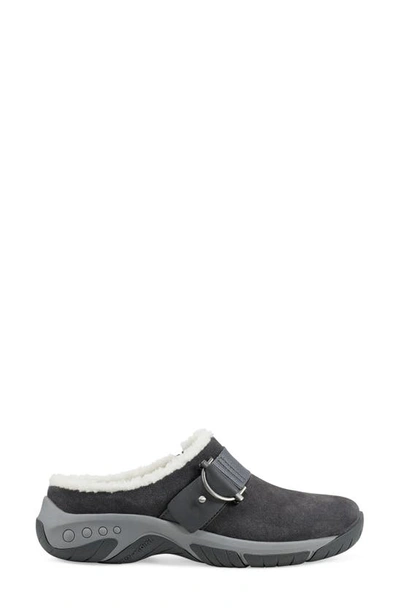 Shop Easy Spirit Wend Faux Fur Clog Sneaker In Medium Grey