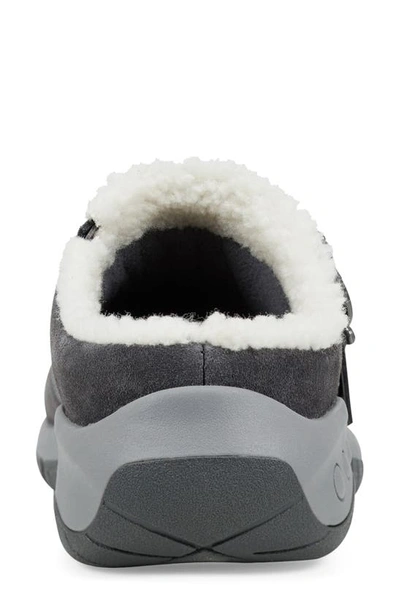 Shop Easy Spirit Wend Faux Fur Clog Sneaker In Medium Grey
