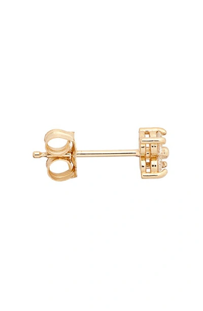 Zoë Chicco Quad Diamond Stud Earring In 14k Yellow Gold