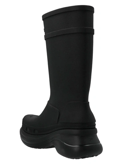 Shop Balenciaga X Crocs Boots Boots, Ankle Boots Black