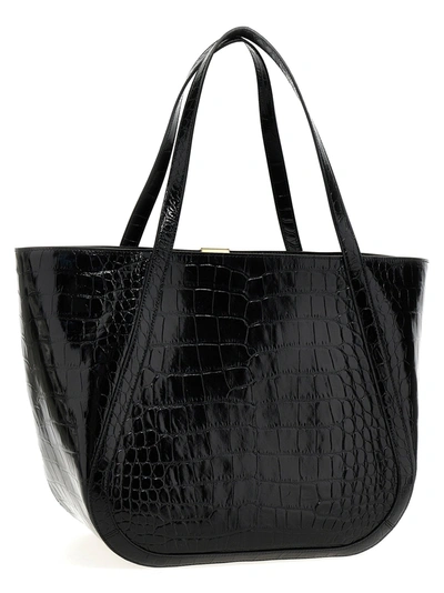 Shop Versace Greca Goddess Tote Bag Black