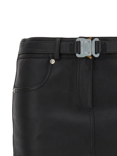 Shop 1017 Alyx 9 Sm Leather Buckle Mini Skirts Black