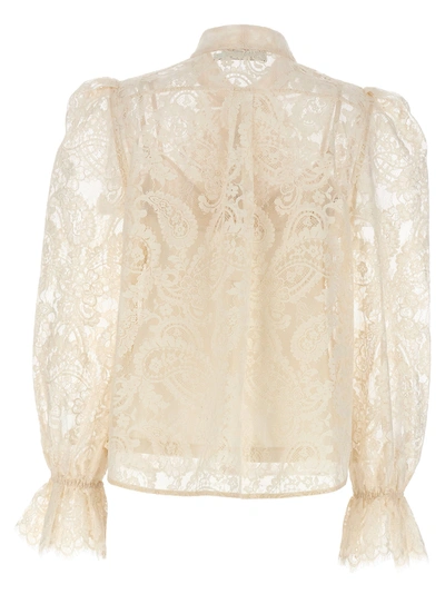 Shop Zimmermann Lyrical Lace Shirt, Blouse White