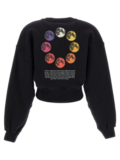 Shop Off-white Moon Circle Sweatshirt Black
