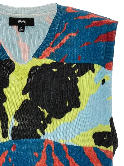 Shop Stussy Printed Vest Gilet Multicolor