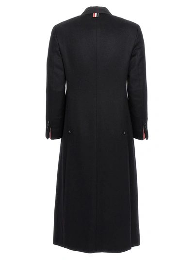 Shop Thom Browne Single-breasted Cashmere Coat Coats, Trench Coats Black