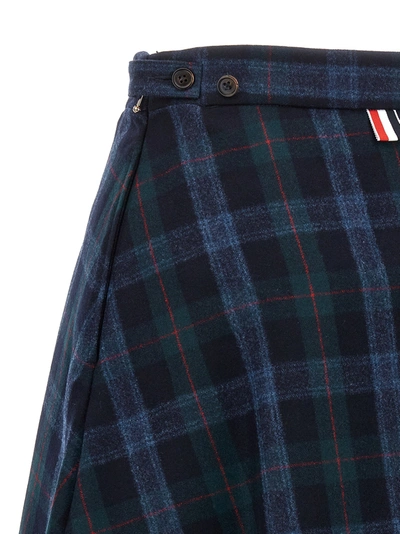 Shop Thom Browne Check Skirt Skirts Multicolor