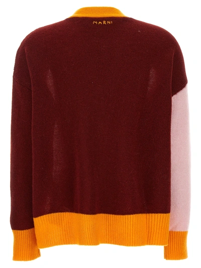 Shop Marni Colorblock Cardigan Sweater, Cardigans In Multicolor