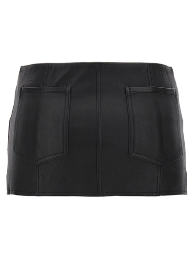 Shop 1017 Alyx 9 Sm Leather Buckle Mini Skirts In Black