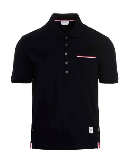 Shop Thom Browne Rwb  Shirt Polo Blue