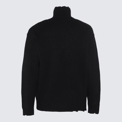 Shop Isabel Benenato Black Wool And Cashmere Blend Sweater