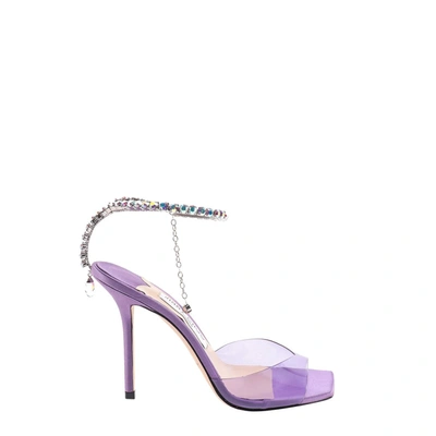 Shop Jimmy Choo Saeda In Purple