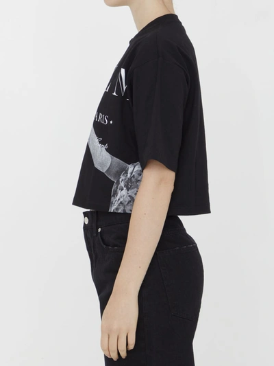 Shop Balmain Jolie Madame T-shirt In Black