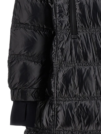 Shop Moncler Grenoble Long Down Jacket 'rochelair' In Black