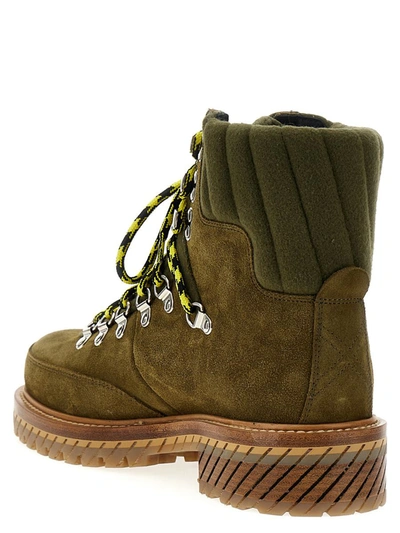 Shop Off-white 'gstaad' Ankle Boots In Green