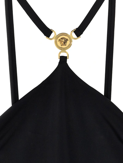 Shop Versace 'medusa '95' One-piece Swimsuit In Black