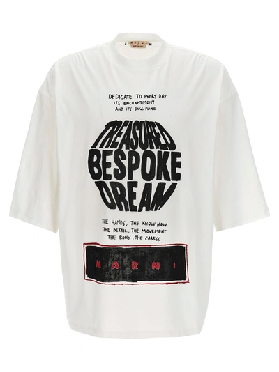 Shop Marni Treasured Bespoke Dream T-shirt In White