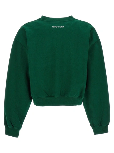 Shop Sporty And Rich Wellness Club Sweatshirt In Green