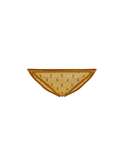 Shop Saint Laurent Ficelle Logo-print Tulle Briefs In Default Title