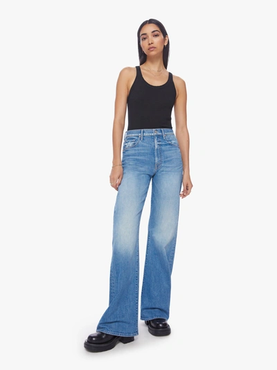 Shop Mother The Lasso Heel How To Talk To A Tiger Jeans In Blue