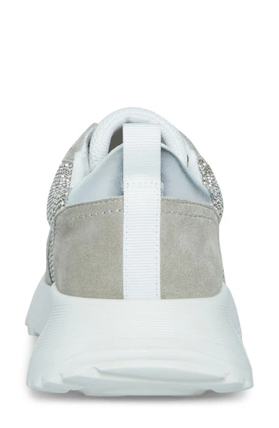 Shop Blondo Lauretta Waterproof Rhinestone Sneaker In Light Grey Multi