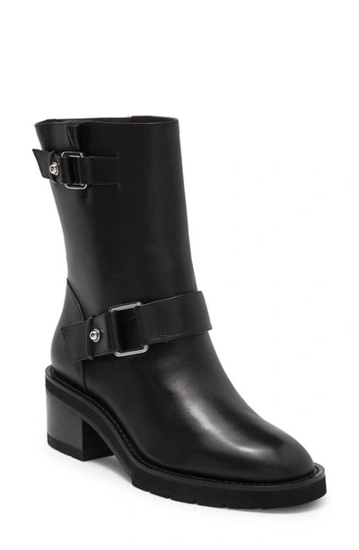 Stuart Weitzman Boulevard Moto Bootie In Black