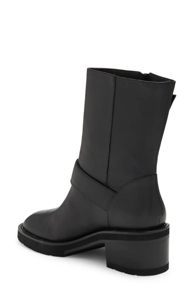 Stuart Weitzman Boulevard Moto Bootie In Black