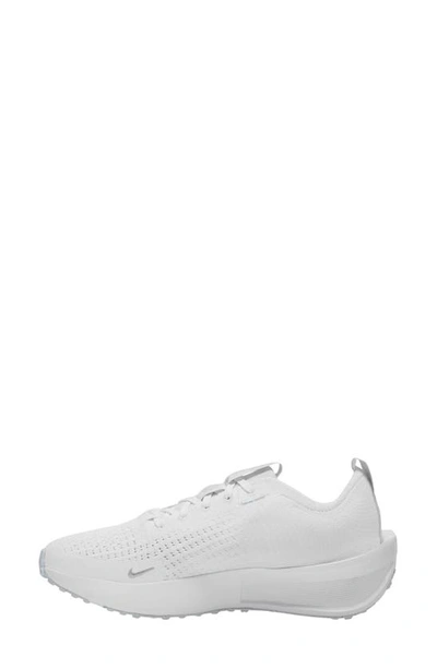 Shop Nike Interact Run Running Shoe In White/ Silver
