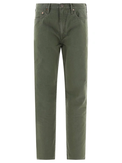 Shop Kapital "monkey" Trousers In Green