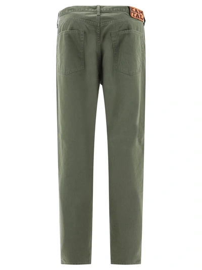 Shop Kapital "monkey" Trousers In Green