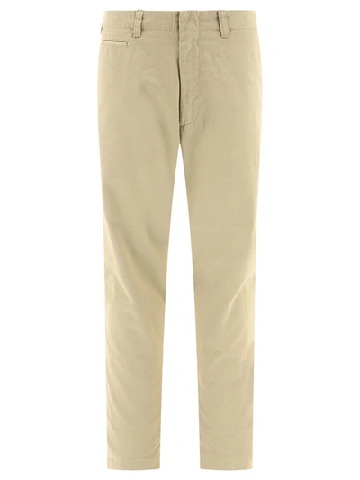 Shop Nanamica "straight Chino" Trousers In Beige