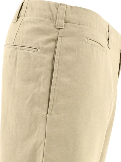 Shop Nanamica "straight Chino" Trousers In Beige