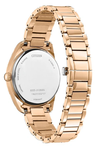 Shop Citizen Arezzo Eco-drive Bracelet Watch, 35mm In Rose Gold