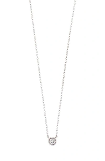 Bony Levy 14k Gold Bezel Diamond Pendant Necklace In 14k White Gold