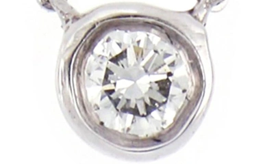 Bony Levy 14k Gold Bezel Diamond Pendant Necklace In 14k White Gold