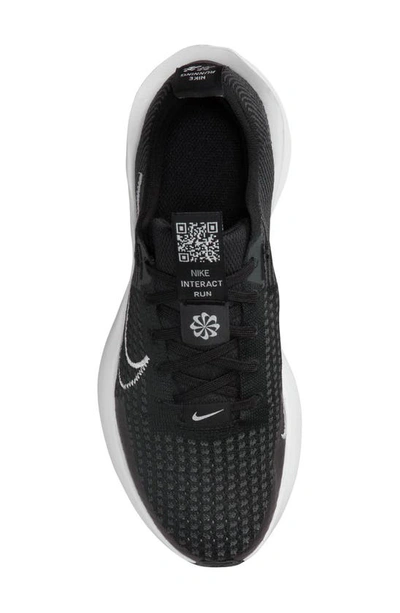 Shop Nike Interact Run Running Shoe In Black/ White