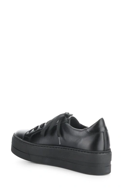 Shop Bos. & Co. Maya Platform Sneaker In Black/ Black Verona Leather