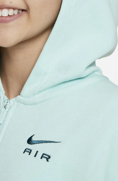Shop Nike Kids' Sportswear Air Club Fleece Oversize Hoodie In Jade Ice/ Geode Teal