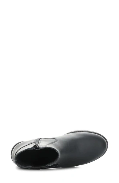 Bos. & Co. Mercy Waterproof Zip Bootie In Black Saddle Leather