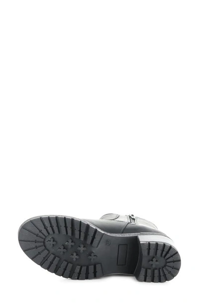 Bos. & Co. Mercy Waterproof Zip Bootie In Black Saddle Leather