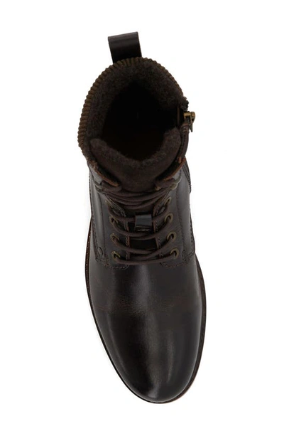 Dune London Coltonn Lace-up Leather Boot In Dark Brown