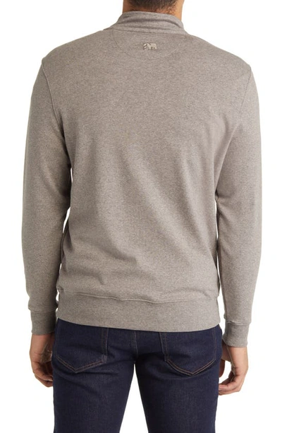The Normal Brand Puremeso Weekend Quarter Zip Top In Athletic Grey