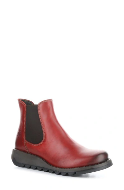 Shop Fly London 'salv' Chelsea Boot In 004 Red