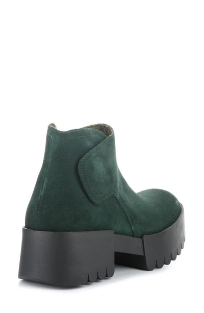 Shop Fly London Endo Platform Bootie In 002 Green Forest