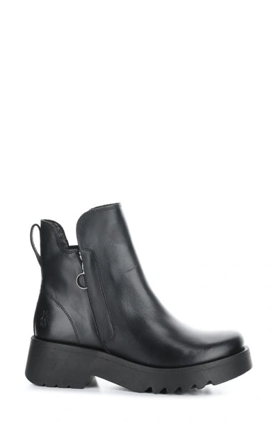 Shop Fly London Muzz Platform Bootie In Black