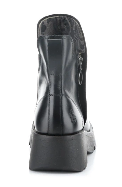 Fly London Muzz Platform Bootie In Black