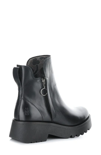 Shop Fly London Muzz Platform Bootie In Black