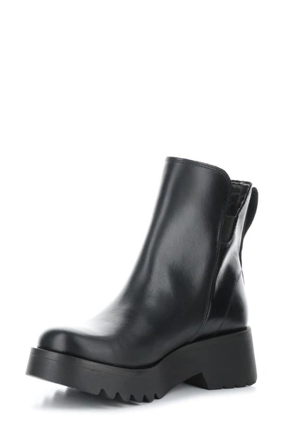 Shop Fly London Muzz Platform Bootie In Black